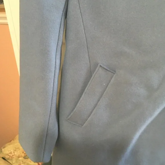 Women’s Jacket, Banana Republic, Powder Blue, wool, wrap tie. Never worn, US 6P - Picture 5 of 5
